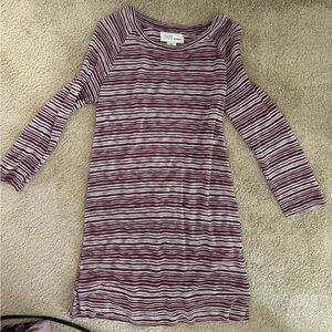Striped Long Sleeve Dress